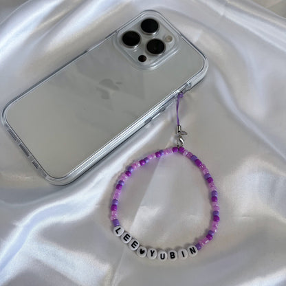 Custom Beaded Charm - Purple