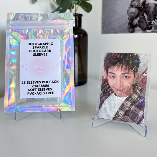 Holographic Sparkle Photocard Sleeves (25 Pack)