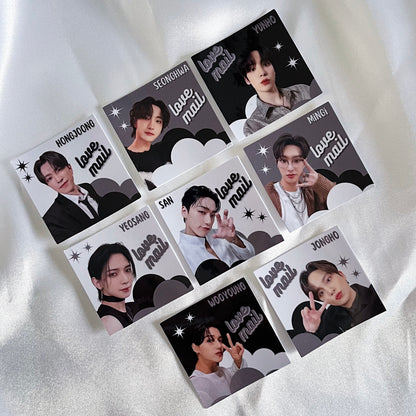 Ateez Love Mail Stickers - Glossy (10 pack)