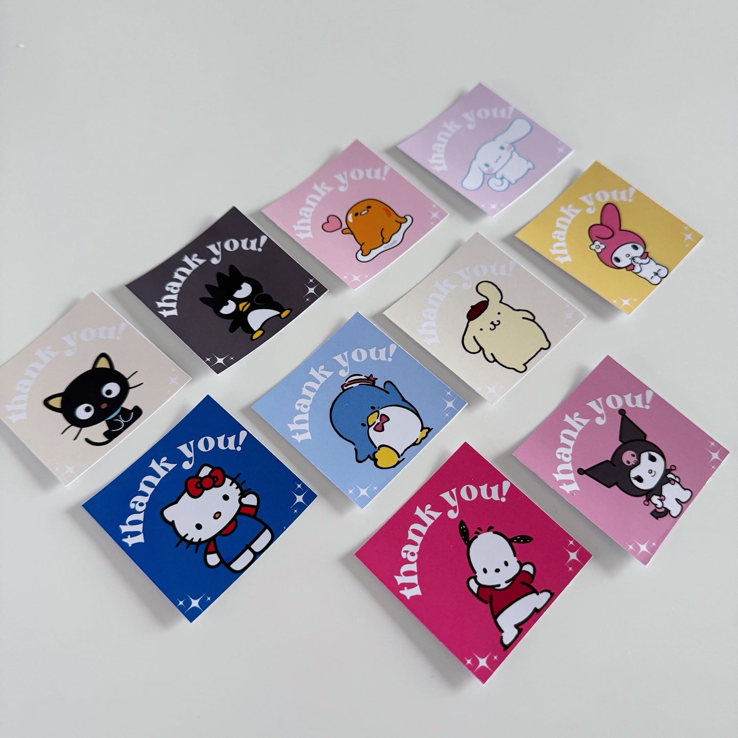 Sanrio Thank You Stickers (10 pack)