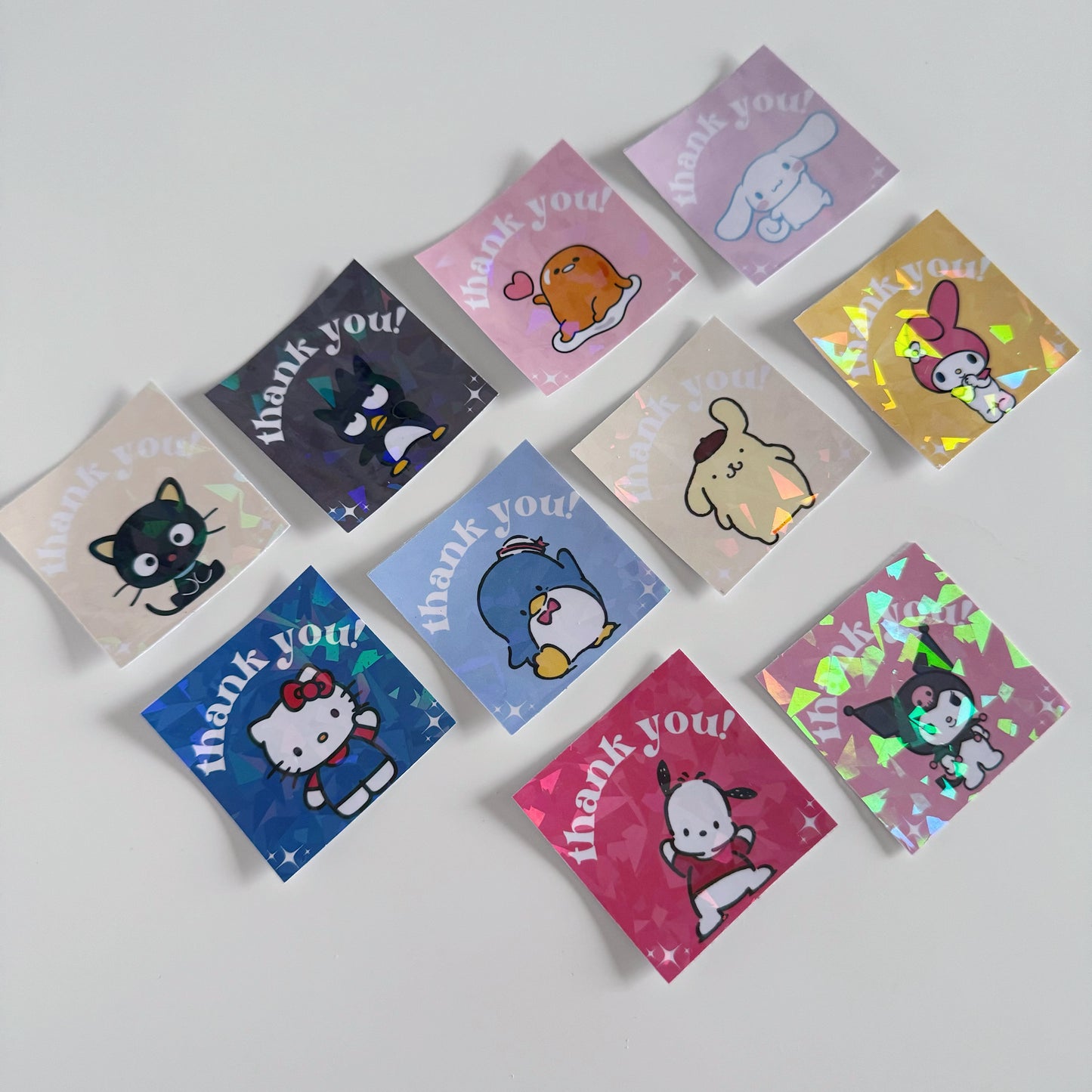 Sanrio Thank You Stickers (10 pack)