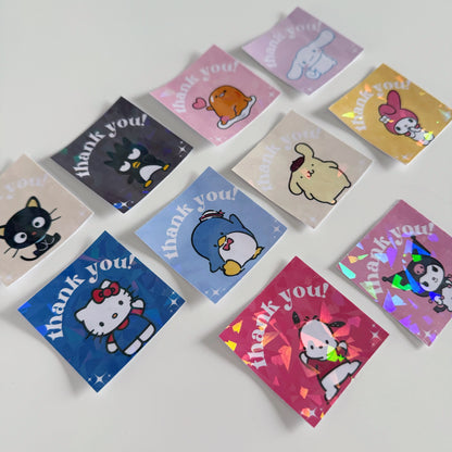 Sanrio Thank You Stickers (10 pack)