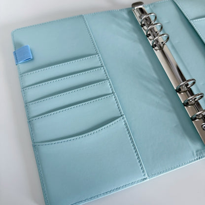 Blue A5 PU Leather Binder