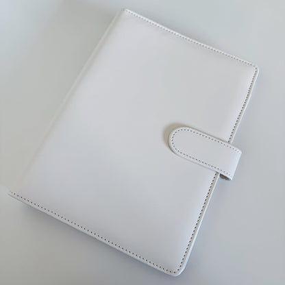 White A5 PU Leather Binder