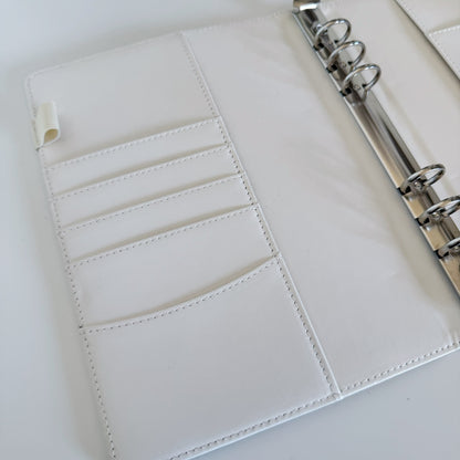 White A5 PU Leather Binder