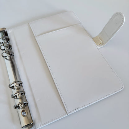 White A5 PU Leather Binder