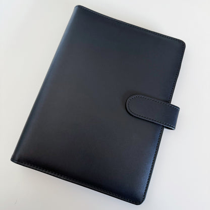 Black A5 PU Leather Binder