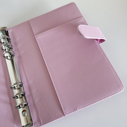 Pink A5 PU Leather Binder