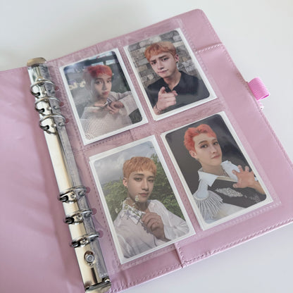 Pink A5 PU Leather Binder