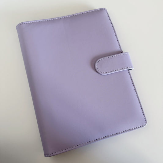 Purple A5 PU Leather Binder