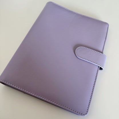 Purple A5 PU Leather Binder