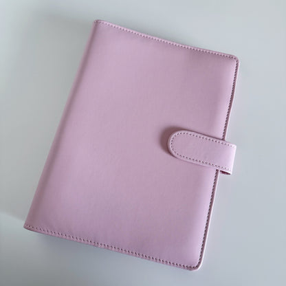 Pink A5 PU Leather Binder