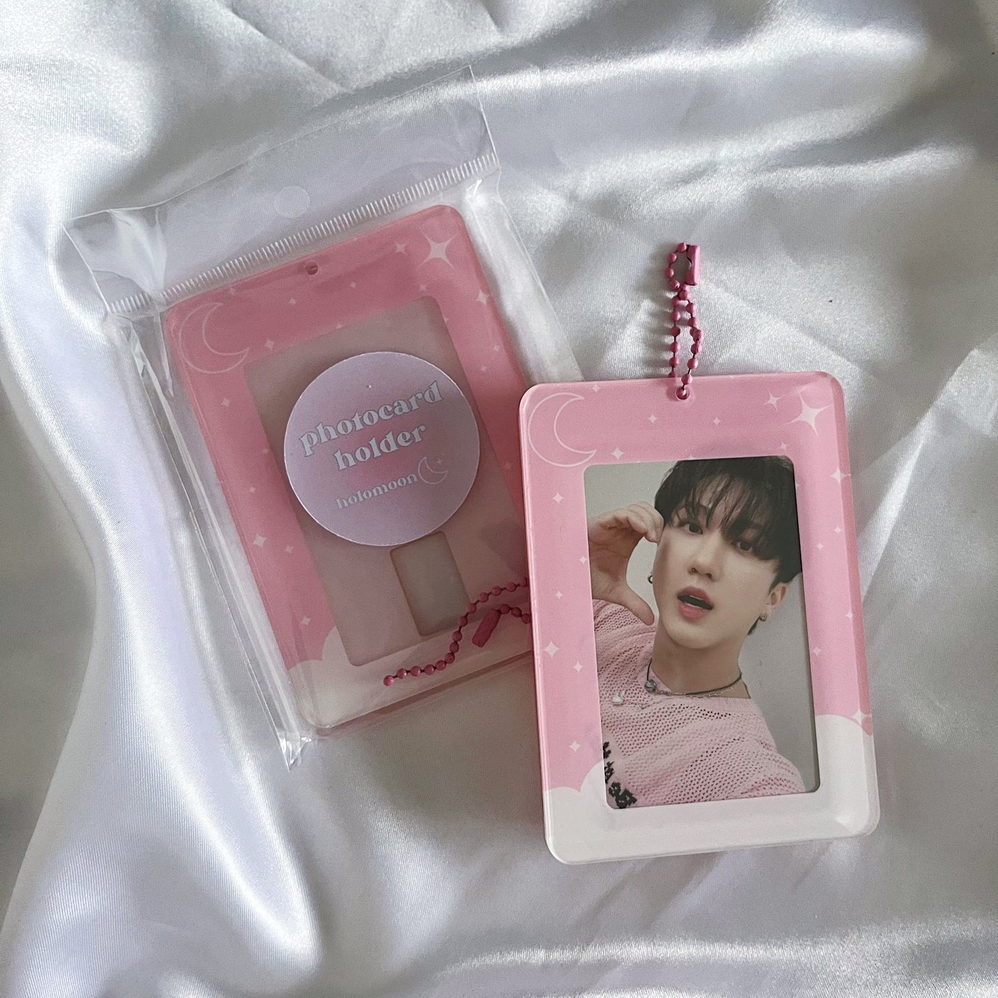 Pink Celestial Photocard Holder