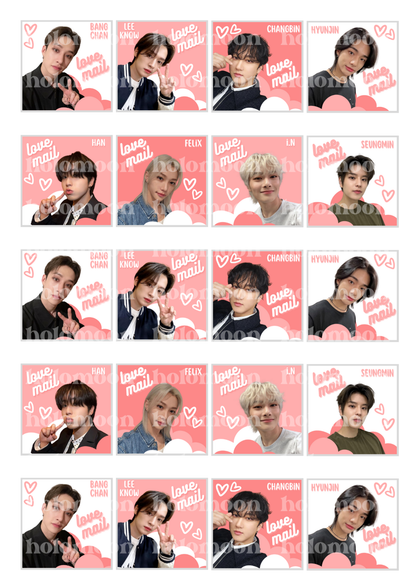 Stray Kids Love Mail Stickers Digital Download